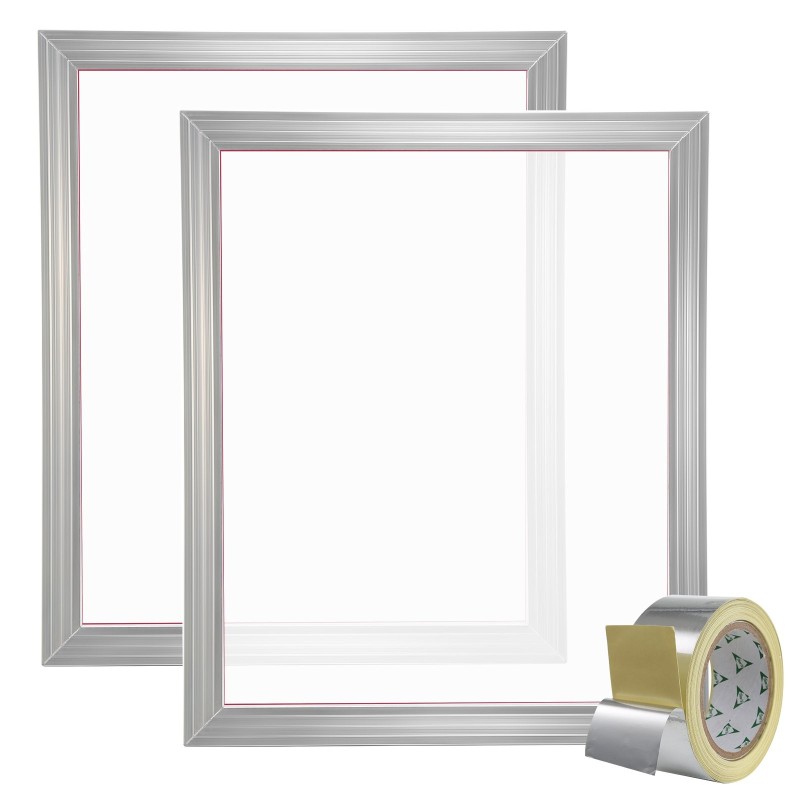 Silkkipainokehykset 2 kpl alumiiniseos 20 x 24 tuumaa 230 lankainen polyesteriverkko
