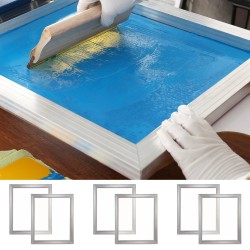 Silkkipainokehykset alumiiniseosrunko 110-lankainen polyesteriverkko 40,6×50,8 cm 6 kpl tekstiilipainatukseen