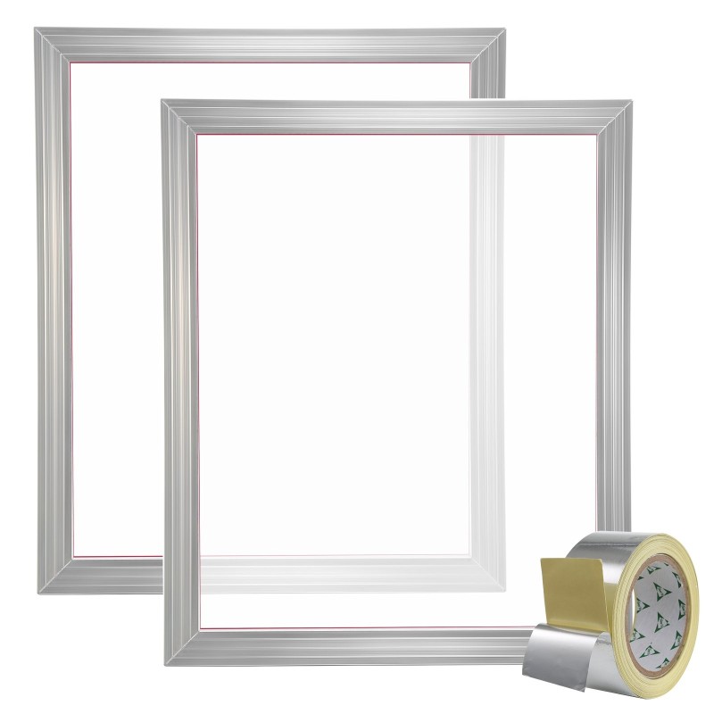 Silkkipainokehykset 2 kpl alumiiniseos koko 50,8 kertaa 61 cm 160 tiheyden polyesteriverkko