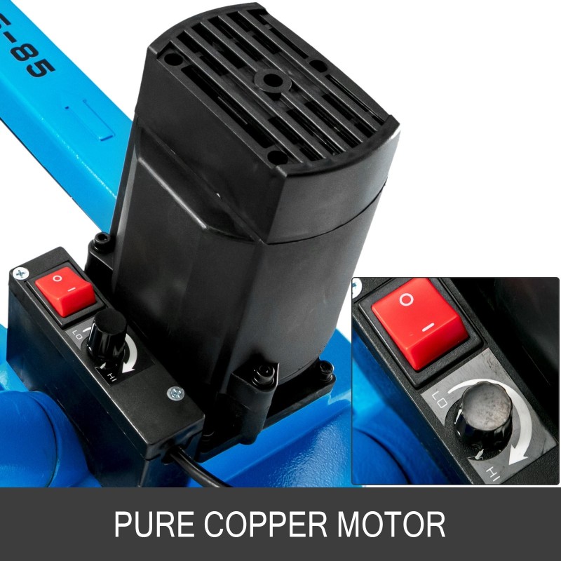 Metallivannesaha 1000 W pöytäkiinnitys 0–45 asteen kulma 85 x 105 mm leikkuukapasiteetti