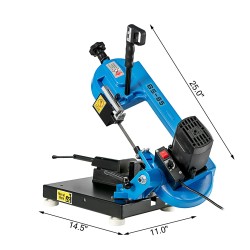 Metallivannesaha 1000 W pöytäkiinnitys 0–45 asteen kulma 85 x 105 mm leikkuukapasiteetti