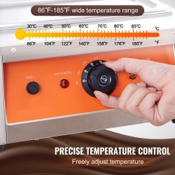 Suklaansulatin 2 säiliötä 2 x 3,3 l ruostumatonta terästä säädettävä lämpötila
