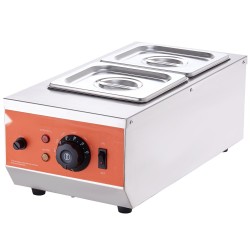 Kaksisylinterinen suklaansulatuslaite ruostumatonta terästä 2 säiliötä 1,5 l 30–85 astetta