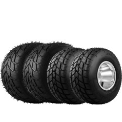 Go kart saderenkaat kumiseos alumiinivanteilla 4 kpl etu 10X4 5 5 taka 11X6 0 5