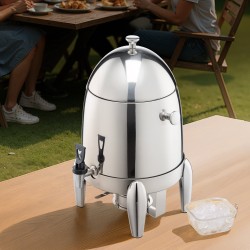 Juoma-annostelija 12 l ruostumaton teräs tiivis hana kuumille ja kylmille juomille