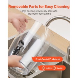 Juoma-annostelija 8 L ruostumaton teräs ja elintarvikekäyttöön soveltuva PC-muovi tippumattomalla hanalla