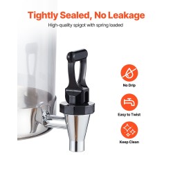 Juoma-annostelija 16 litraa kaksisylinterinen PC-muovi ruostumaton teräs jääkammio