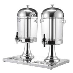 Juoma-annostelija 16 litraa kaksisylinterinen PC-muovi ruostumaton teräs jääkammio