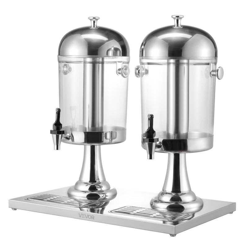 Juoma-annostelija 16 litraa kaksisylinterinen PC-muovi ruostumaton teräs jääkammio