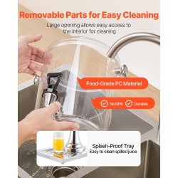 Juoma-annostelija 8 l ruostumaton teräs PC-muovinen jääkammio tipaton hana ravintoloihin