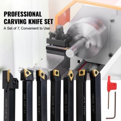 Sorvin kääntötyökalusarja 7-osainen 1 cm varsi 182 mm kovametalliterät alumiinikotelo