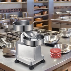 Hampurilaispihvikone ruostumaton teräs kolme muottikokoa 4 5 6 tuumaa 1500 pihvipaperia