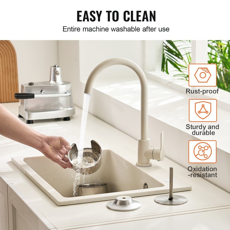 Manuaalinen hampurilaispihvikone ruostumaton teräs alumiiniseosrunko 100 mm pihvi 1000 kpl pihvipapereita