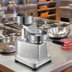 Manuaalinen hampurilaispihvikone ruostumaton teräs alumiiniseosrunko 100 mm pihvi 1000 kpl pihvipapereita