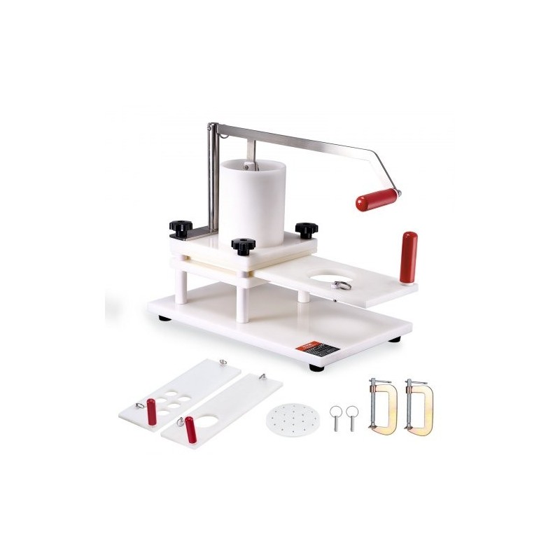 Manuaalinen hampurilaispihvimuotti elintarvikekelpoinen polyeteeni 1,5 kg syöttösäiliö 2 4 ja 5 tuumaa