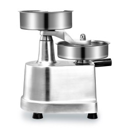 Manuaalinen burgeripihviprässi 150 mm ruostumaton teräskulho 1000 kpl pihvivahtipapereita ammattikeittiöön