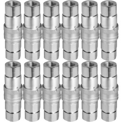 Hydrauliset tasapintaiset pikaliittimet 1 2 runko 1 2 NPT 12 paria karkaistua terästä