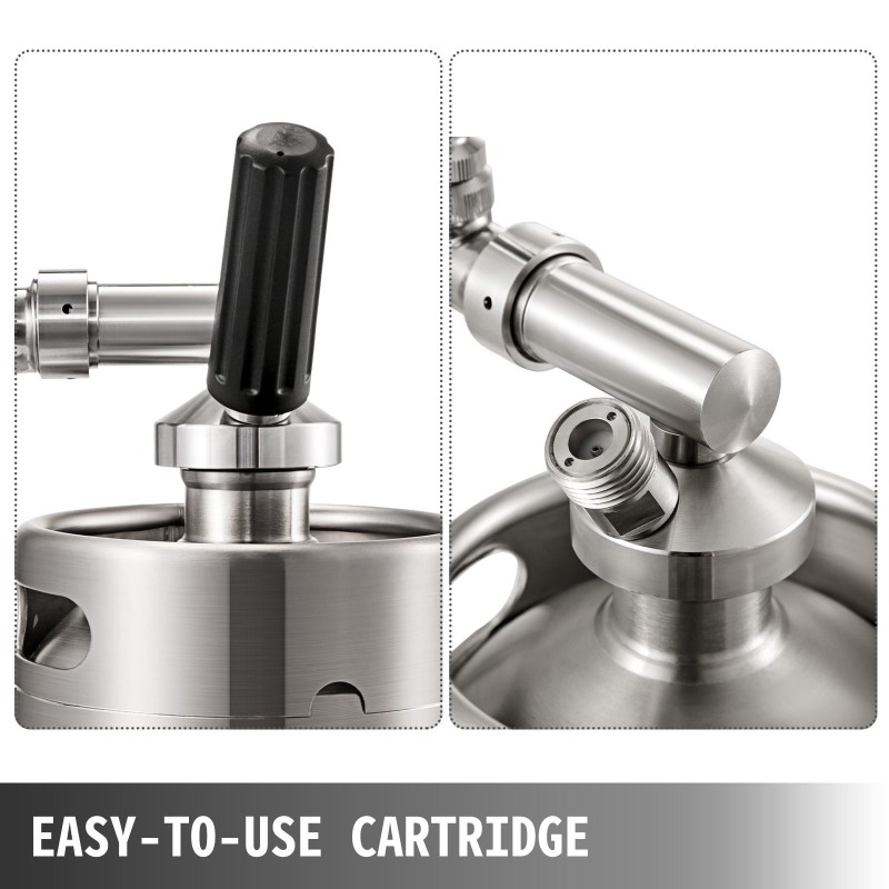 Nitro-kylmäkahvilaite 304-ruostumaton teräs 2 l hana kansi