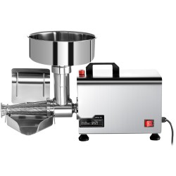 Sähköinen tomaattimylly ruostumatonta terästä 370 watin moottorilla 9-tuumainen aukko 90–160 kilogrammaa tunnissa