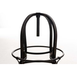 Tyylikäs säädettävä baarijakkara keinonahkaistuimella ja metallijalustalla