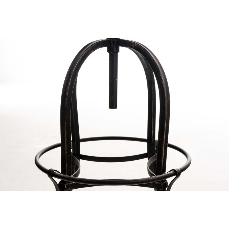 Tyylikäs säädettävä baarijakkara keinonahkaistuimella ja metallijalustalla