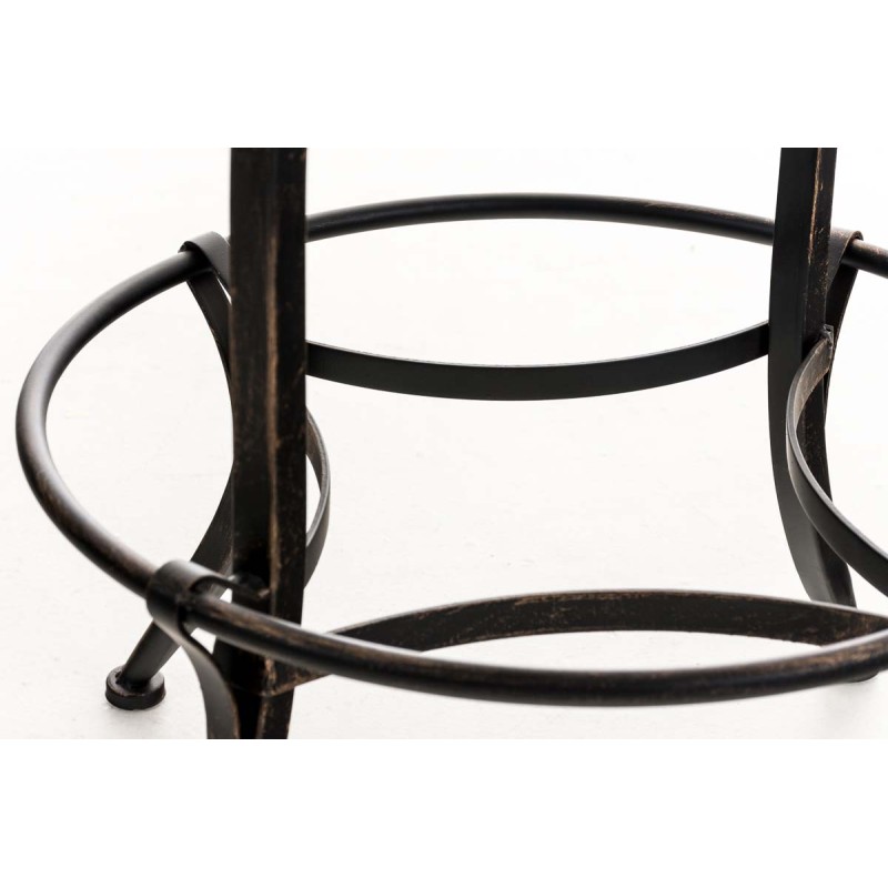 Tyylikäs säädettävä baarijakkara keinonahkaistuimella ja metallijalustalla