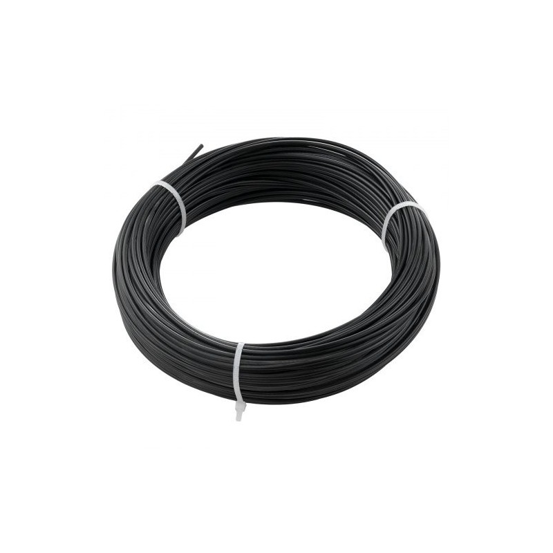 304-ruostumaton teräsvaijeri PVC-pinnoitettu 1,59 mm 7x7 50 m musta