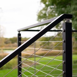 Ruostumaton 316-teräsvaijeri 3,18 mm 91,5 m 7x7 säikeinen kaidekäyttöön leikkuri mukana