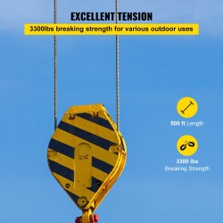 Ruostumaton teräsvaijeri T316 4 mm 152 m 1x19 1496 kg murtolujuus