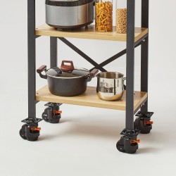 Säädettävät tasauspyörät nailonia 63,5 mm 4 kpl 250 kg pyörää kohti