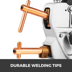 Sähköinen 400V pistehitsauslaite vaihdettavilla teräskärjillä kantokahvalla ja ripustusremmillä