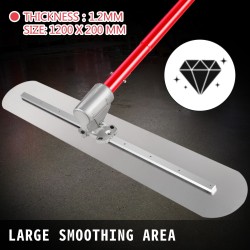 Betonitasoitinsarja mangaaniteräslastalla 1200 x 200 mm säädettävällä sangalla kolmella 1,8 m varrella