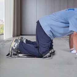 Betonipolvivuoteet ruostumattomasta teräksestä 70x20x10 cm pari EVA pehmusteilla varvaspidikkeillä betonin viimeistelyyn