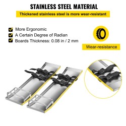 Betonipoljinlaudat ruostumattomasta teräksestä 75x20 cm 2 kpl betonin viimeistelyyn