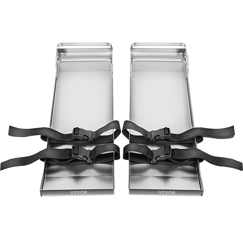 Betonipoljinlaudat ruostumattomasta teräksestä 75x20 cm 2 kpl betonin viimeistelyyn