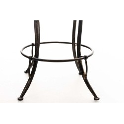 Rustiikkinen teollinen baarijakkara säädettävällä korkeudella ja jalkatuella