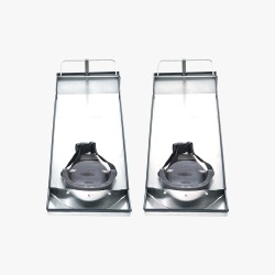 Polvelaudat ruostumatonta terästä 747 255 mm 2 kpl polvityynyillä ja säädettävillä hihnoilla