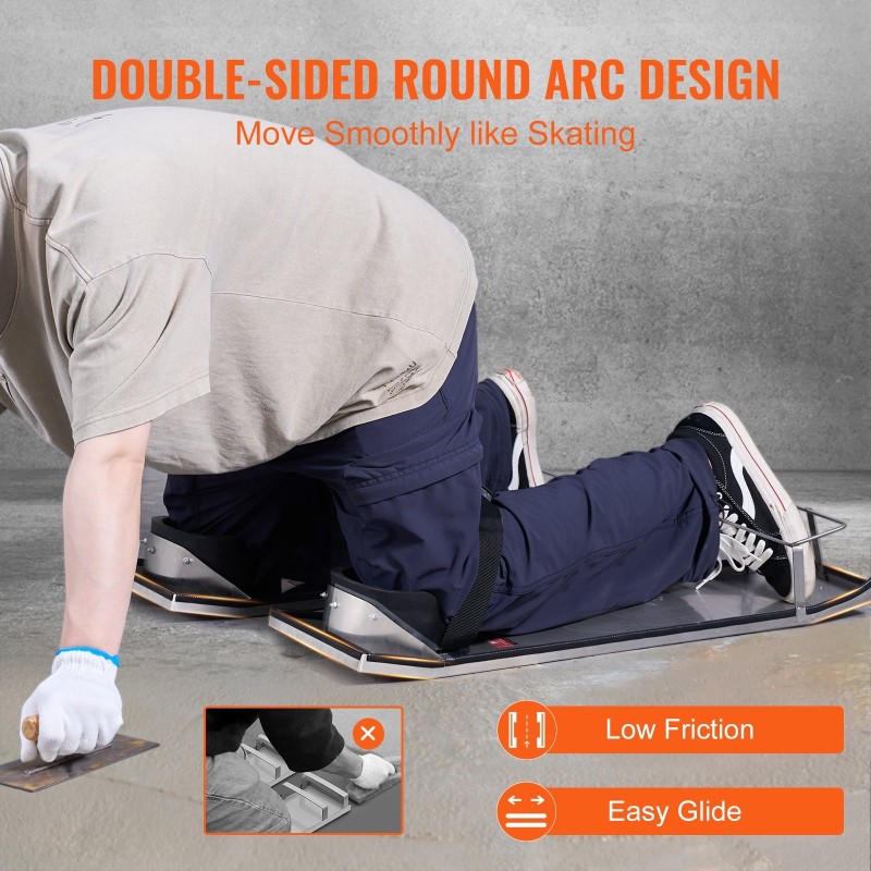 Polvelaudat ruostumatonta terästä 747×255 mm 2 kpl polvityynyillä ja säädettävillä hihnoilla