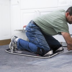 Polvelaudat ruostumatonta terästä 747×255 mm 2 kpl polvityynyillä ja säädettävillä hihnoilla