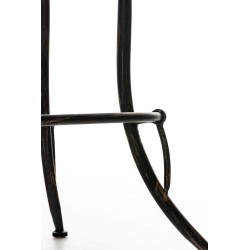 Rustiikkinen teollinen baarijakkara säädettävällä korkeudella ja jalkatuella