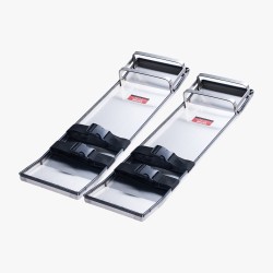 Polvilaudat ruostumattomasta teräksestä 697 x 205 mm pari betonin viimeistelyyn