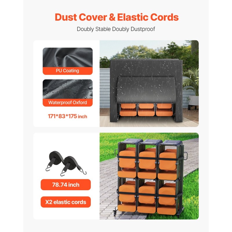 Taittotuolivaunu teräsrunko kaksitasoinen kahdeksankymmentäneljä tuolia mattamusta jarrullisilla kumipyörillä