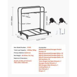 Taittuva tuolikärry rautarunkoinen jopa viisi pöytää ja neljätoista tuolia kääntyvät lukittavat pyörät