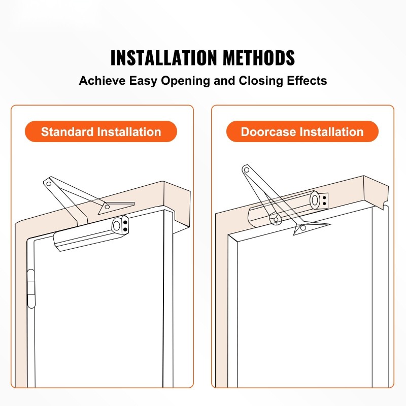 Hydraulinen ovipumppu valualumiinirunko musta sopii enintään 150 kiloa painaville oville