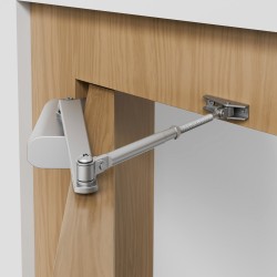 Hydraulinen valualumiini ovensuljin säädettävä enintään 85 kg oville hopea