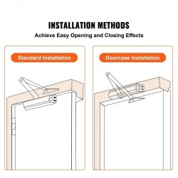 Hydraulinen oven suljin valualumiinirunko 85 kg kantavuus säädettävä sulkeutumisnopeus musta