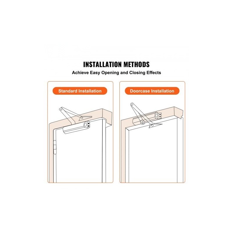 Hydraulinen oven suljin valualumiinirunko 85 kg kantavuus säädettävä sulkeutumisnopeus musta