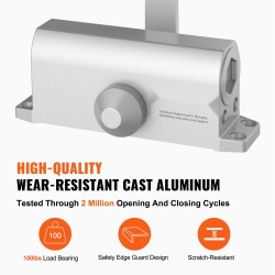 Ovensuljin valettu alumiini hydraulinen säädettävä 45 kg sisä ja ulkokäyttöön