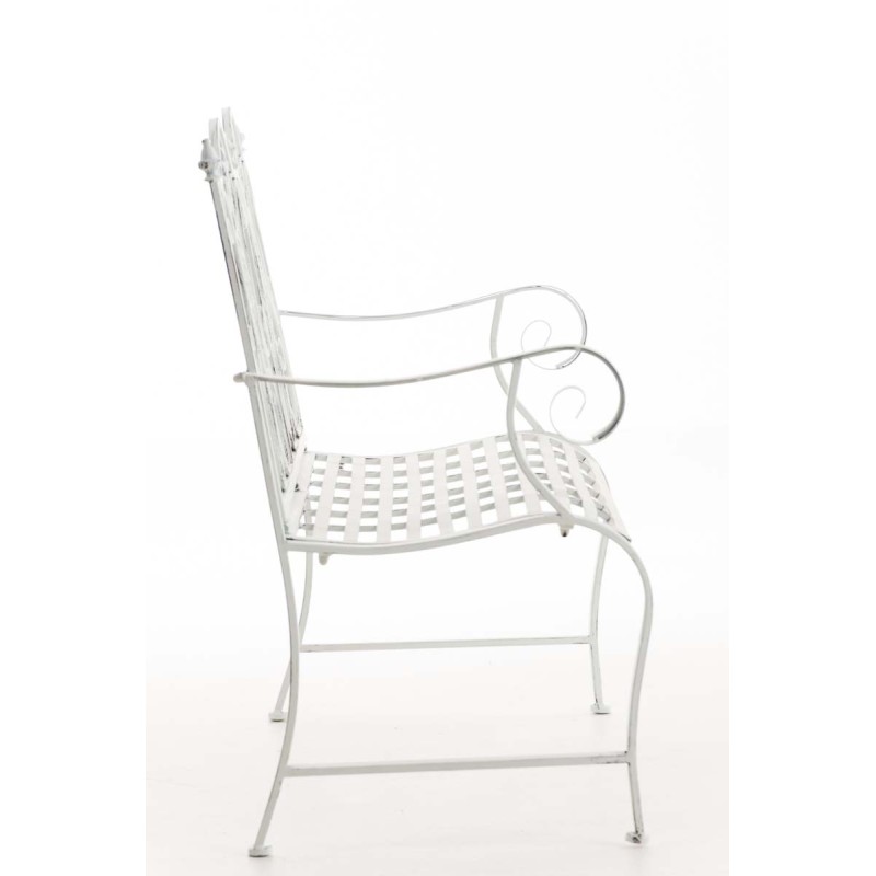 Romanttinen rautainen puutarhapenkki ulko- ja sisäkäyttöön