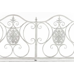 Romanttinen rautainen puutarhapenkki ulko- ja sisäkäyttöön